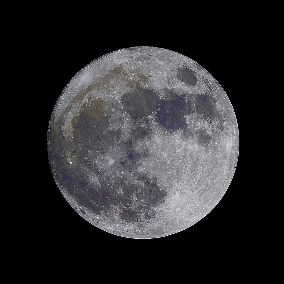 full moon, black, gray, night, sky, astronomy, planet - Space HD wallpaper