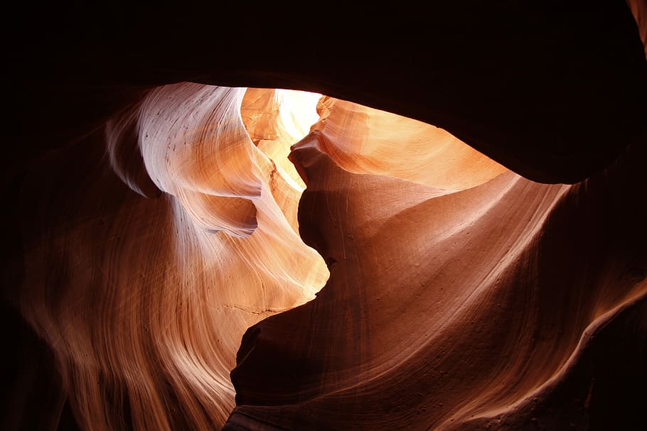 The Antelope Canyon, Arizona, Antelope canyon during daytime HD wallpaper