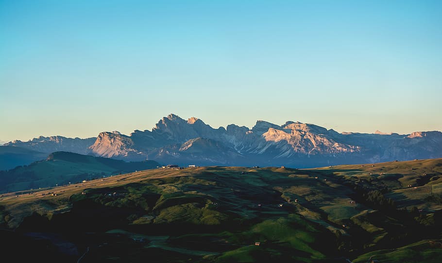 aerial photo of mountain, landscape photography of mountains HD wallpaper