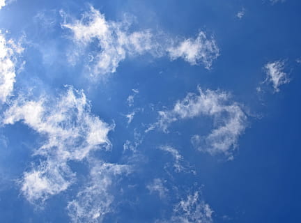wispy clouds, cloudscape, skyscape, nature, weather, bright HD wallpaper