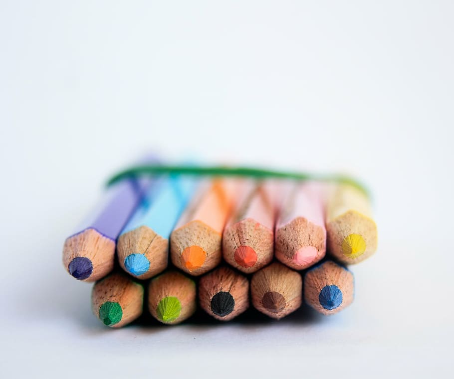 pencils, drawing, pens, creative, creativity, colored, colors HD wallpaper