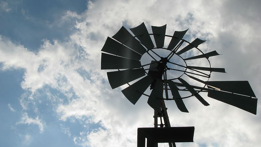 Windmill, Clouds, sky, cloud - sky, alternative energy, fuel and power generation HD wallpaper