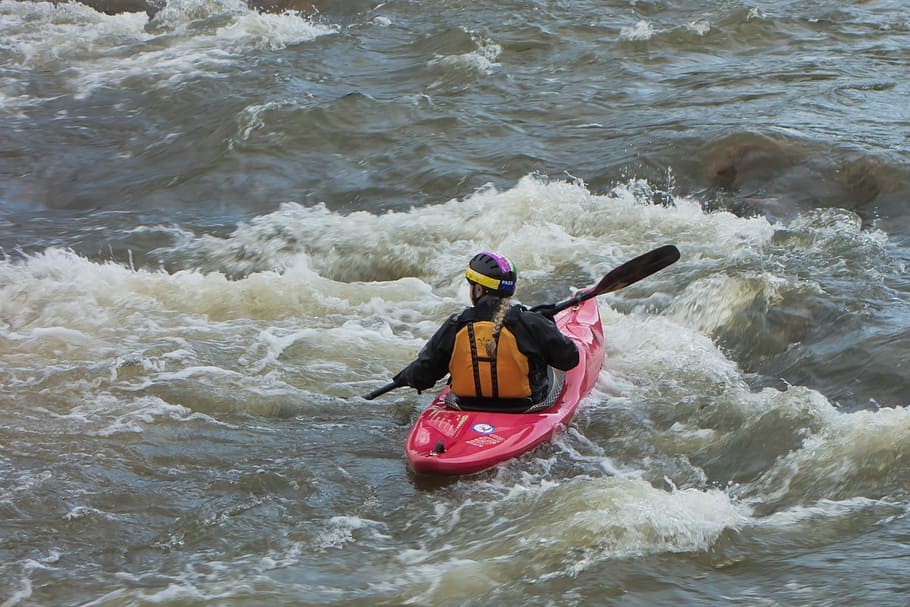 Canoeing, Water, Sport, Paddle, Kayak, boot, paddler, water sports, HD wallpaper