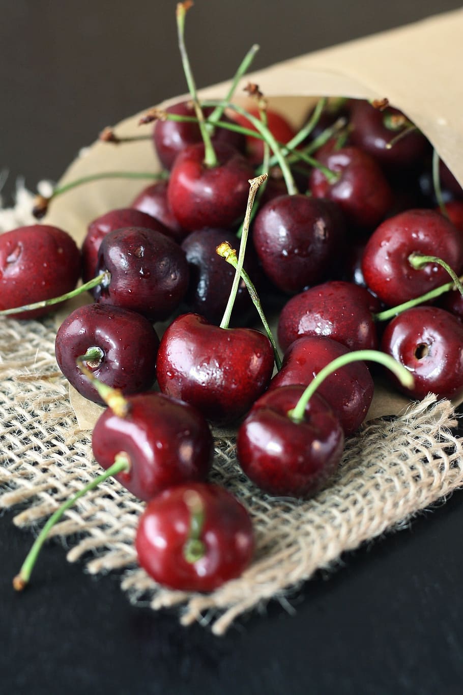 Cherry, Red, Macro, Food, Nature, healthy, juicy, organic, ripe HD wallpaper