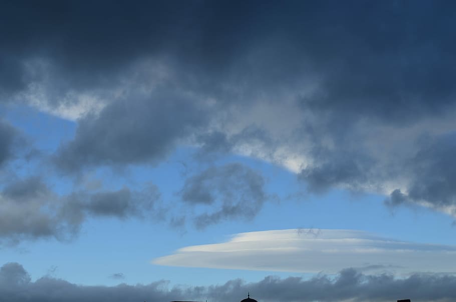 Cloud, Shape, Ufo, Clouds, Sky, background, nature, cloud - sky HD wallpaper