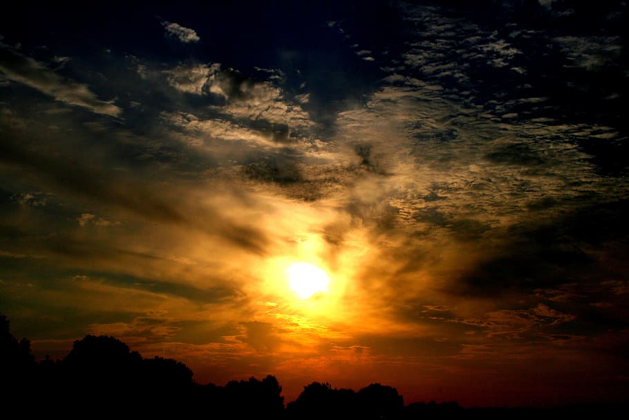 East, Sun, Cloud, sky, red, sunset, nature, cloud - Sky, dusk HD wallpaper