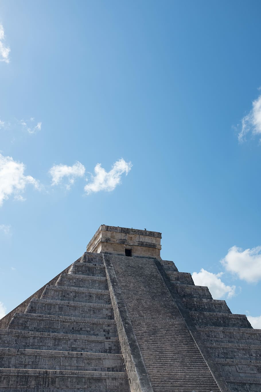 Mayan temple during daytime photography, Chichen Itza, Mexico, HD wallpaper