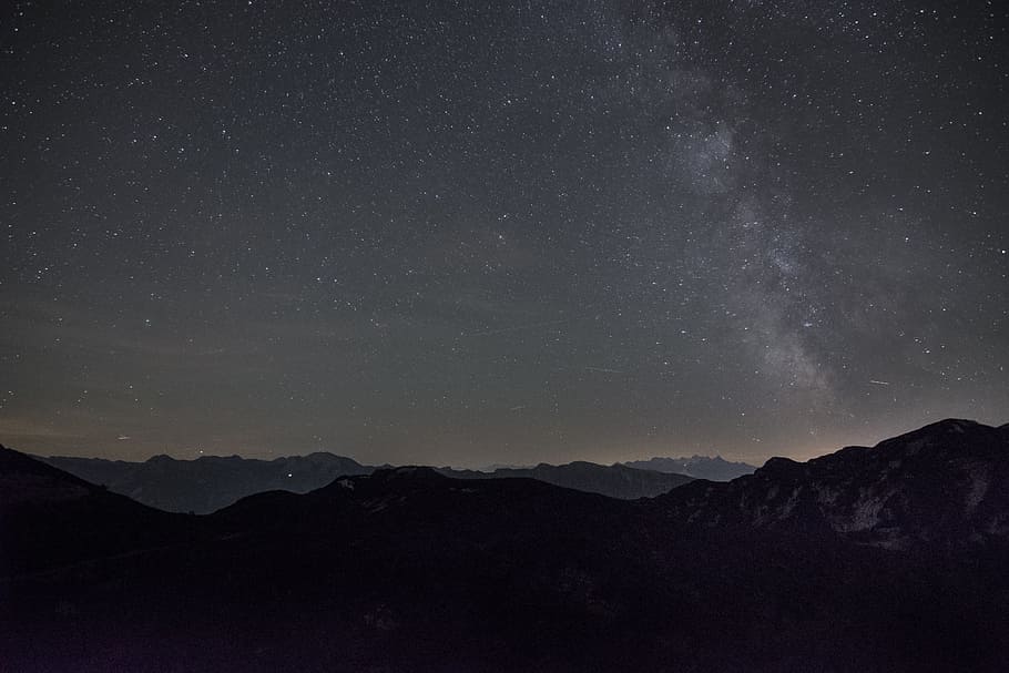 Milky Way, Austria, Night, feuerkogel, beauty in nature, scenics HD wallpaper