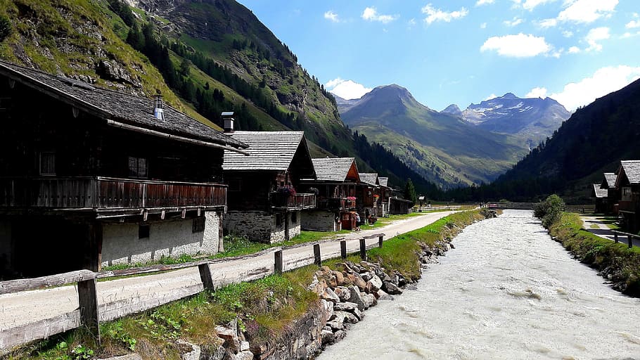 tyrol, idyll, landscape, bach, river, mountain river, outlook HD wallpaper