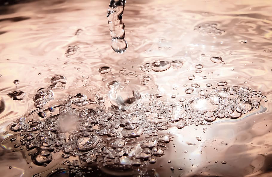 water, bubbles, macro, close-up, motion, purity, no people HD wallpaper