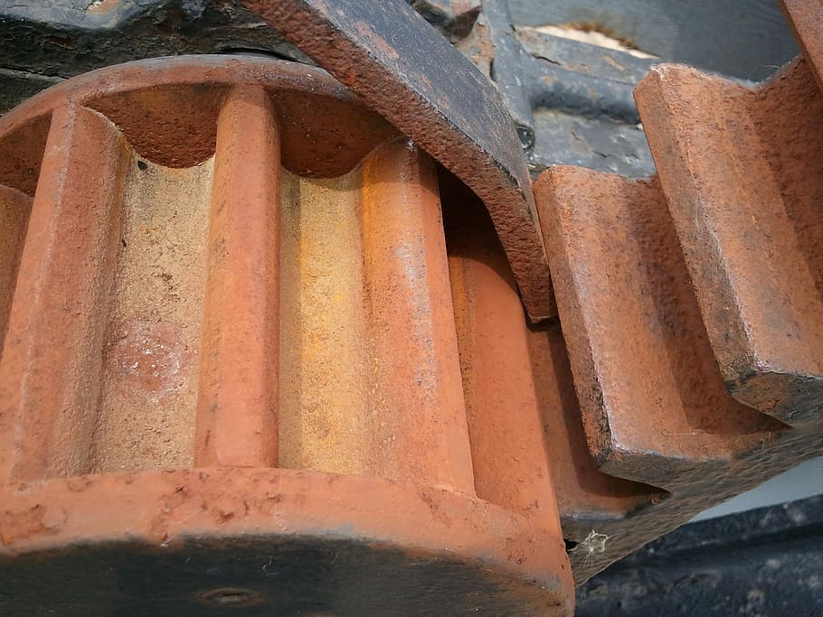 Gears, Rust, Locks, Cogwheel, Iron, machinery, no people, day HD wallpaper