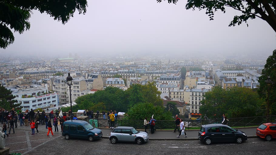 france, cathedral, europe, street, urban Scene, people, cityscape HD wallpaper