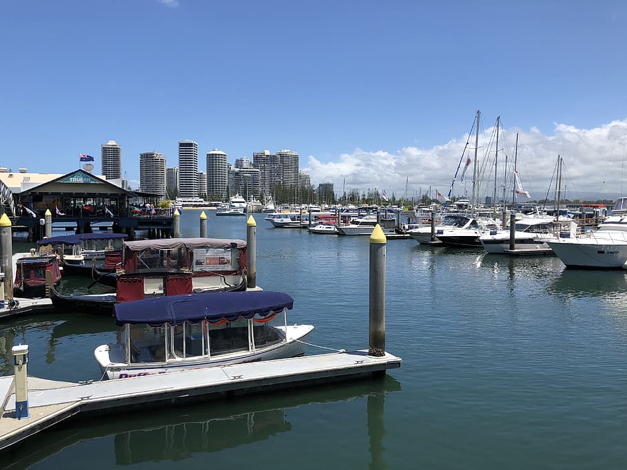 harbor, water, sea, pier, travel, marina, waterfront, boat HD wallpaper