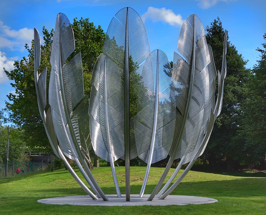 indian, memorial, feathers, nine, metal, art, midleton, ireland HD wallpaper