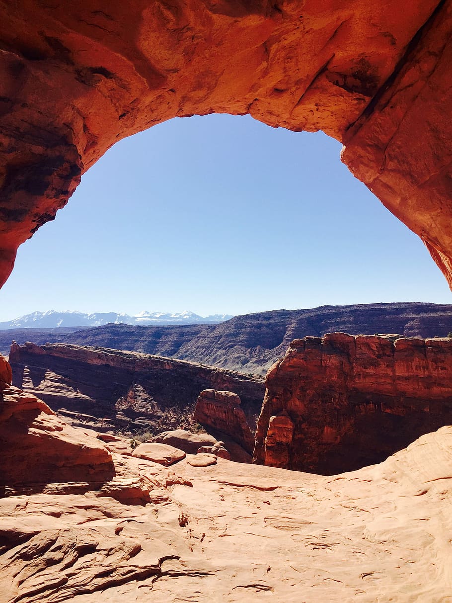 Grand Canyon mountain, Stone Arch, Utah at daytime, nature, landscape HD wallpaper