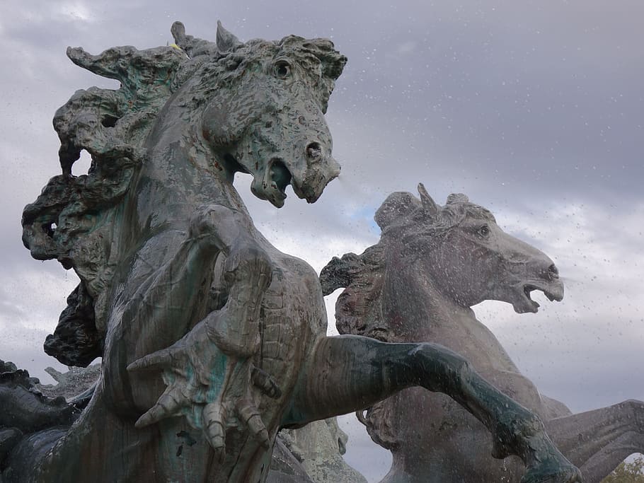 quincunxes, sculpture, bronze, column, monument, bordeaux, statue HD wallpaper