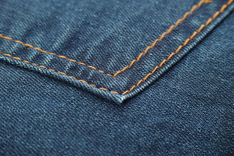 blue denim seam, jeans, fabric, mobile, horizontal, textile HD wallpaper