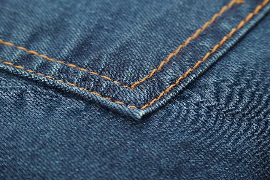 blue denim seam, jeans, fabric, mobile, horizontal, textile HD wallpaper