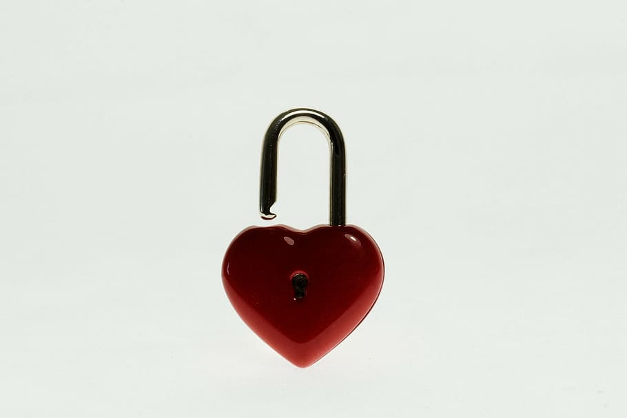 red and black heart lock, castle, security, sure, locks to HD wallpaper