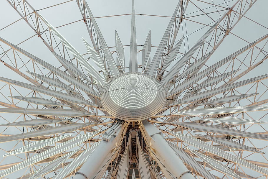 photo of gray Ferris wheel, close up photography of Ferris wheel HD wallpaper