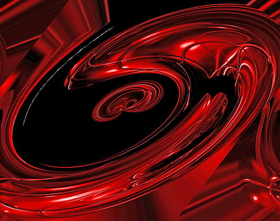 round red and black digital wallpaper, abstract, roundabout HD wallpaper