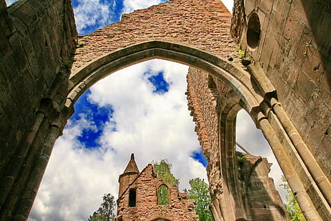 monastery, old monastery, historically, middle ages, monastery ruins HD wallpaper