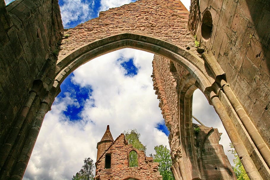 monastery, old monastery, historically, middle ages, monastery ruins HD wallpaper