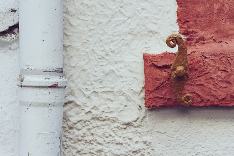 gray metal pipe, untitled, wall, drain, texture, paint, detail HD wallpaper