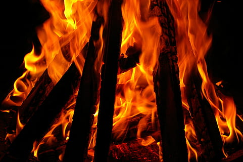 fire bowl, flame, burn, hot, blaze, garden, grill, background HD wallpaper