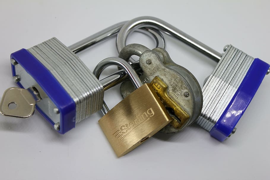 padlock, key, secure, metal, steel, protect, safe, security HD wallpaper