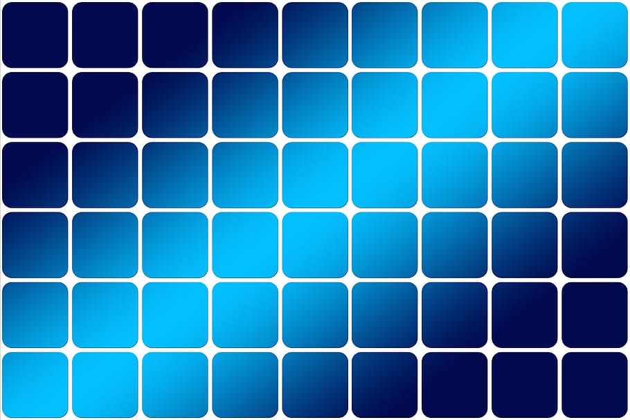 blue and white digital wallpaper, Tile, Square, Light, Background, HD wallpaper