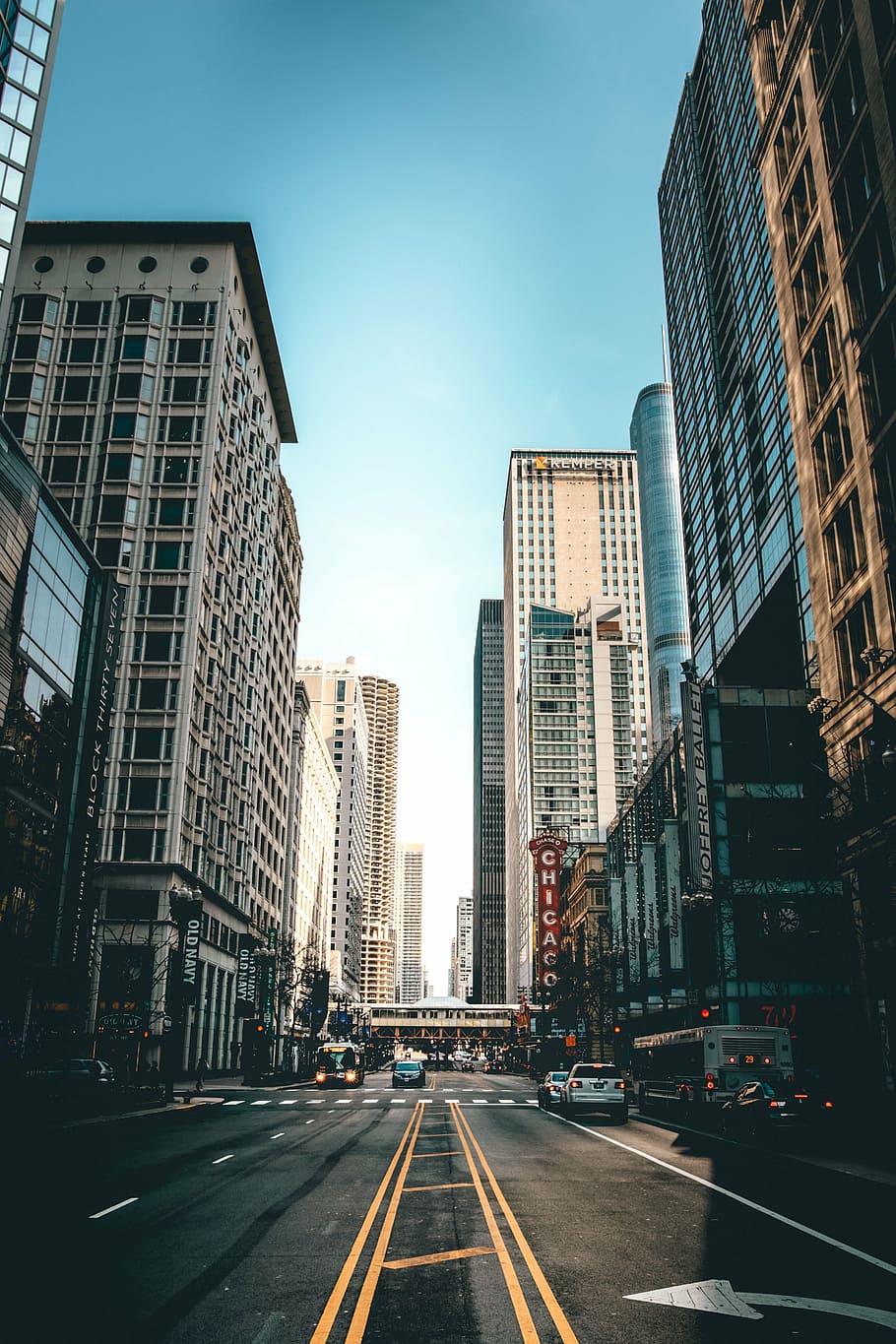 landscape photography of high rise building, chicago, architecture HD wallpaper