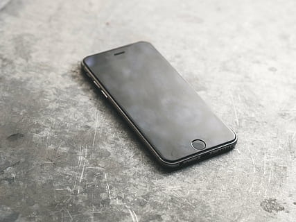 space gray iPhone 6, concrete, surface, mobile, smartphone HD wallpaper
