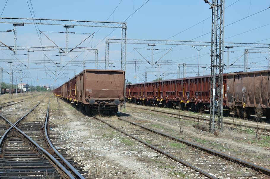 train, distance, wagon, cargo space, old, macedonia, rails HD wallpaper