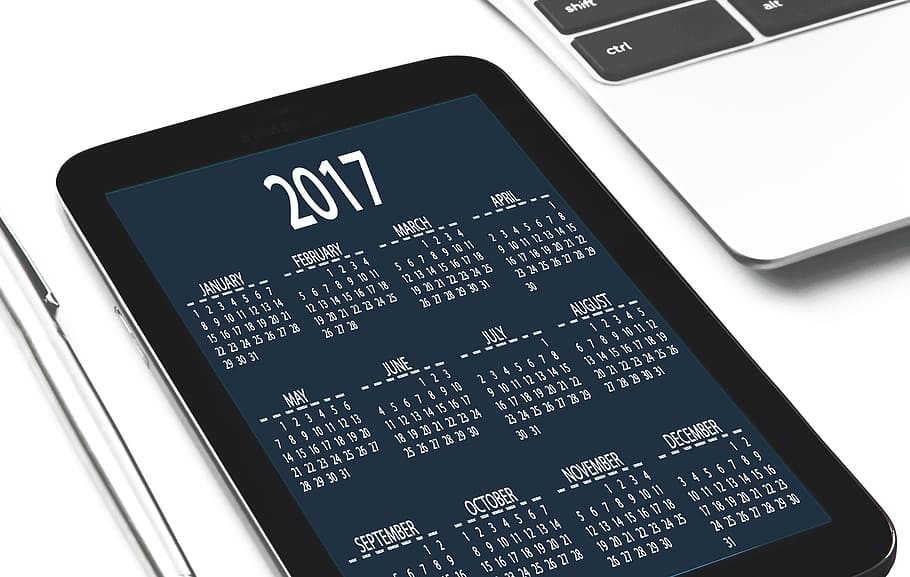 Digital Desk Calendar 15.6 Inch