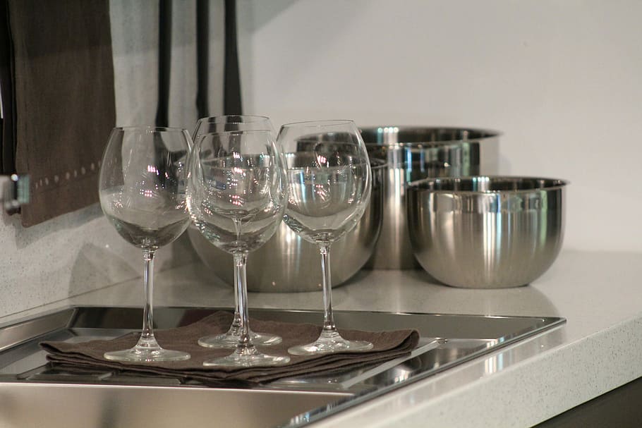 Glasses, Tableware, Kitchen, cooking tools, pots, indoors, no people HD wallpaper