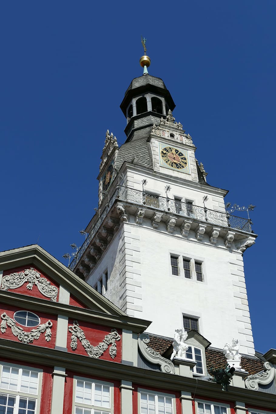 wolfenbüttel, castle, architecture, clock, building, germany HD wallpaper