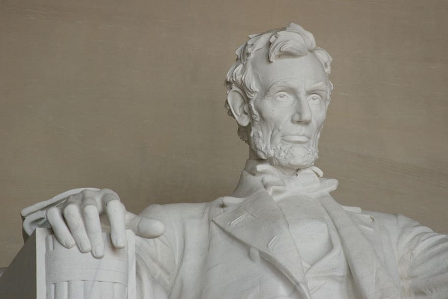 Abraham Lincoln monument, Statue, memorial, president, ex-president, HD wallpaper