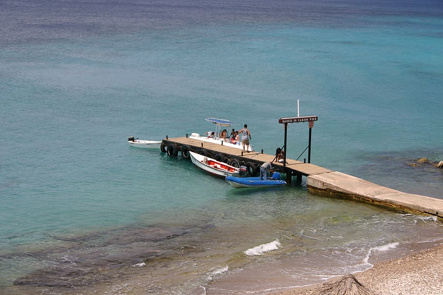 curacao, beach, water, nautical vessel, transportation, mode of transportation HD wallpaper