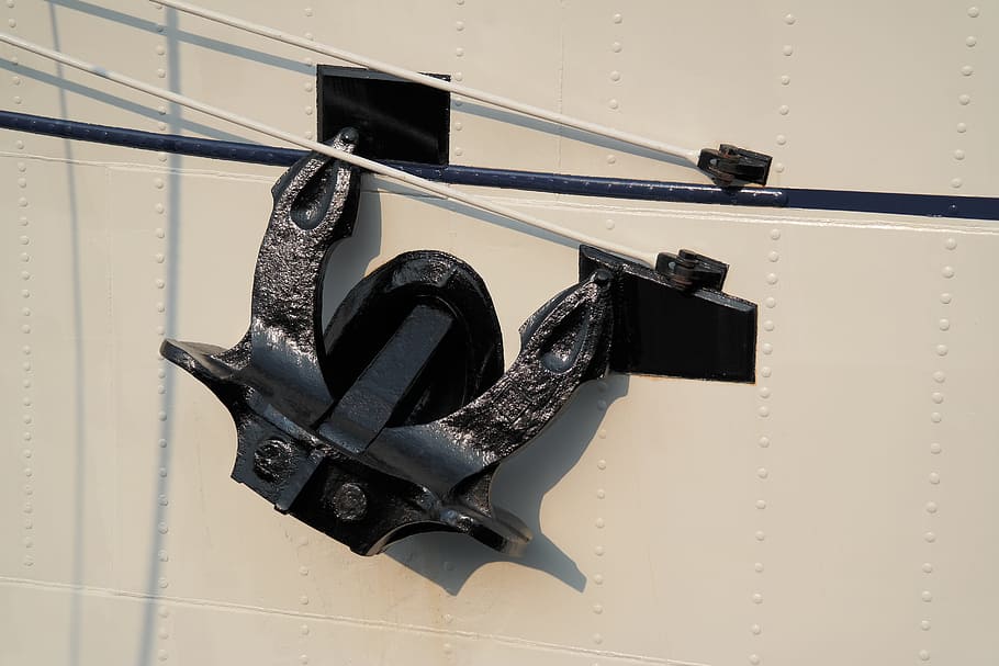 Anchor, Gorch Fock, Ship, create, sail training ship, sailing vessel HD wallpaper