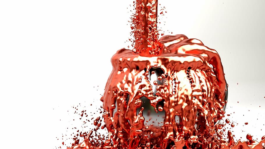art, liquid, copper, fluid, red, wallpaper, splashing, indoors HD wallpaper