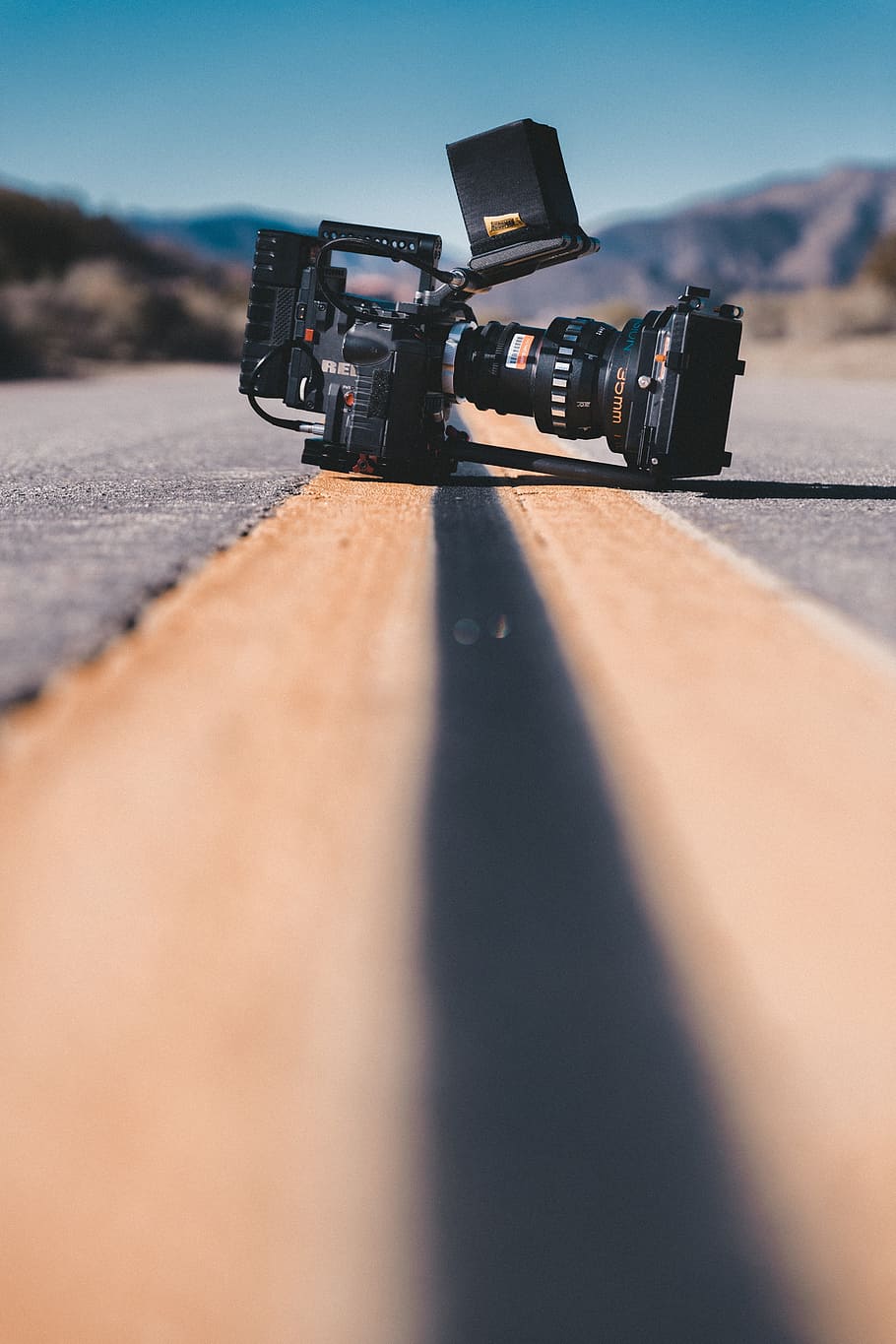 red, camera, video, road, street, nature, camera - photographic equipment HD wallpaper