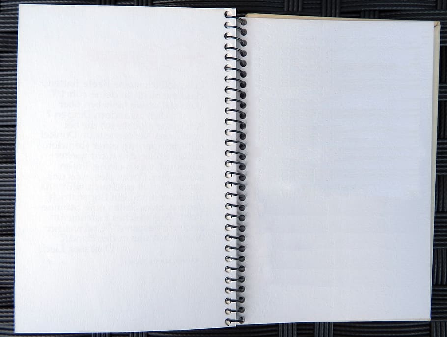 white spiral notebook, diary, notes, write down, leave, paper HD wallpaper
