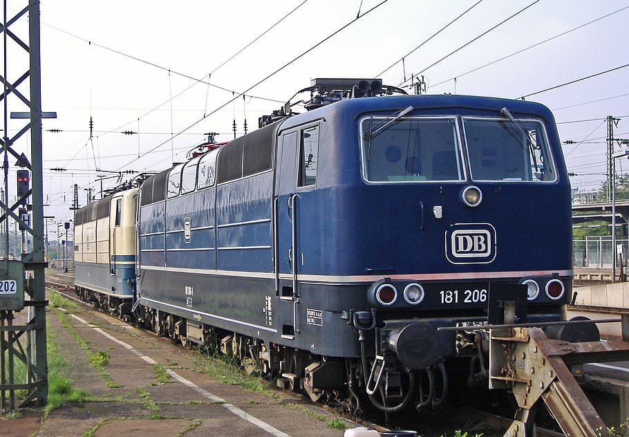 lokraritäten, two-system locomotive, karlsruhe hbf, br181, HD wallpaper