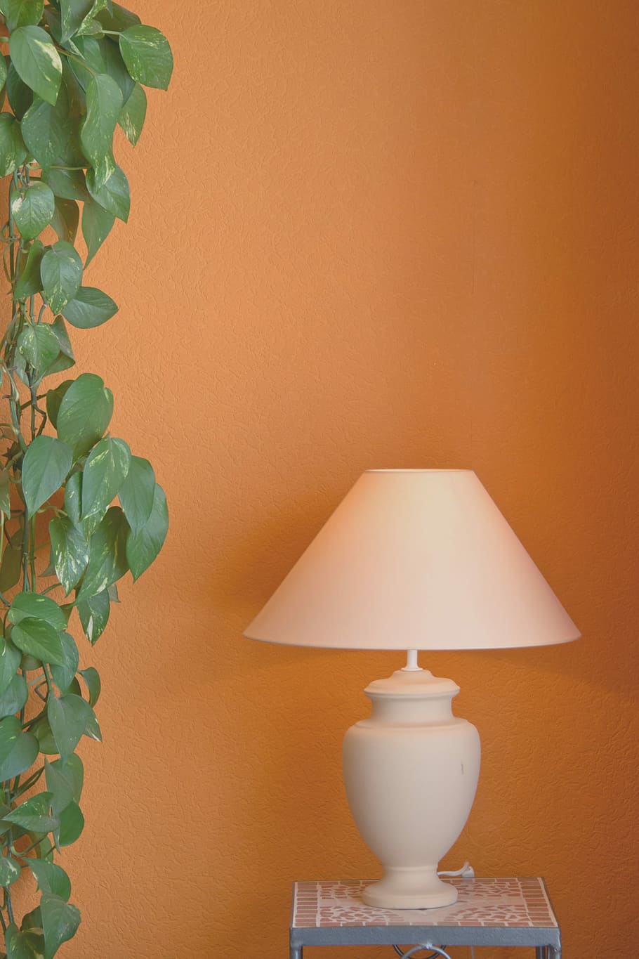 Lamp, Space, Setup, Room, deki, inneneinrichtunng, orange, electric lamp HD wallpaper
