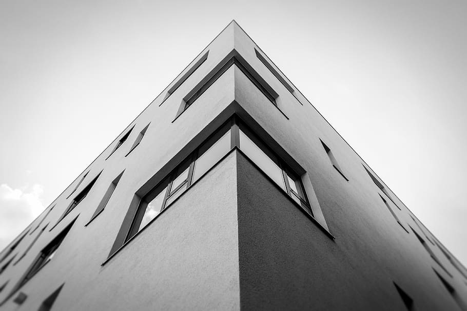 architecture, home, hauseck, corner, building, perspective HD wallpaper