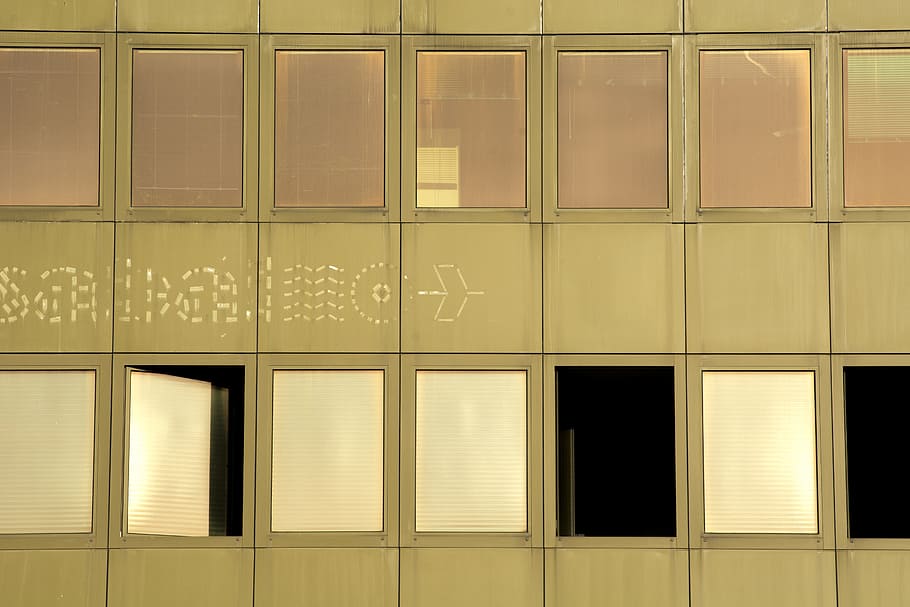 window, old, building, retro, green, evening, sunset, facade HD wallpaper