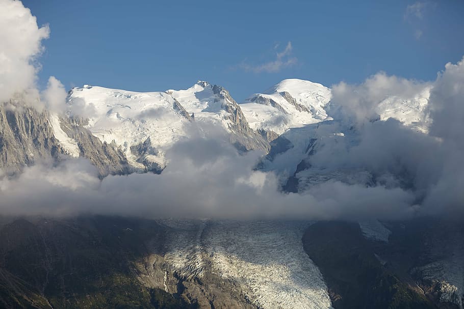 chamonix, glacier, landscape, alps, mountain, adventure, outdoor HD wallpaper