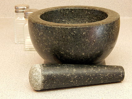 Kitchen, Mortar, Pestle, Cooking, mortar and pestle, ingredient HD wallpaper