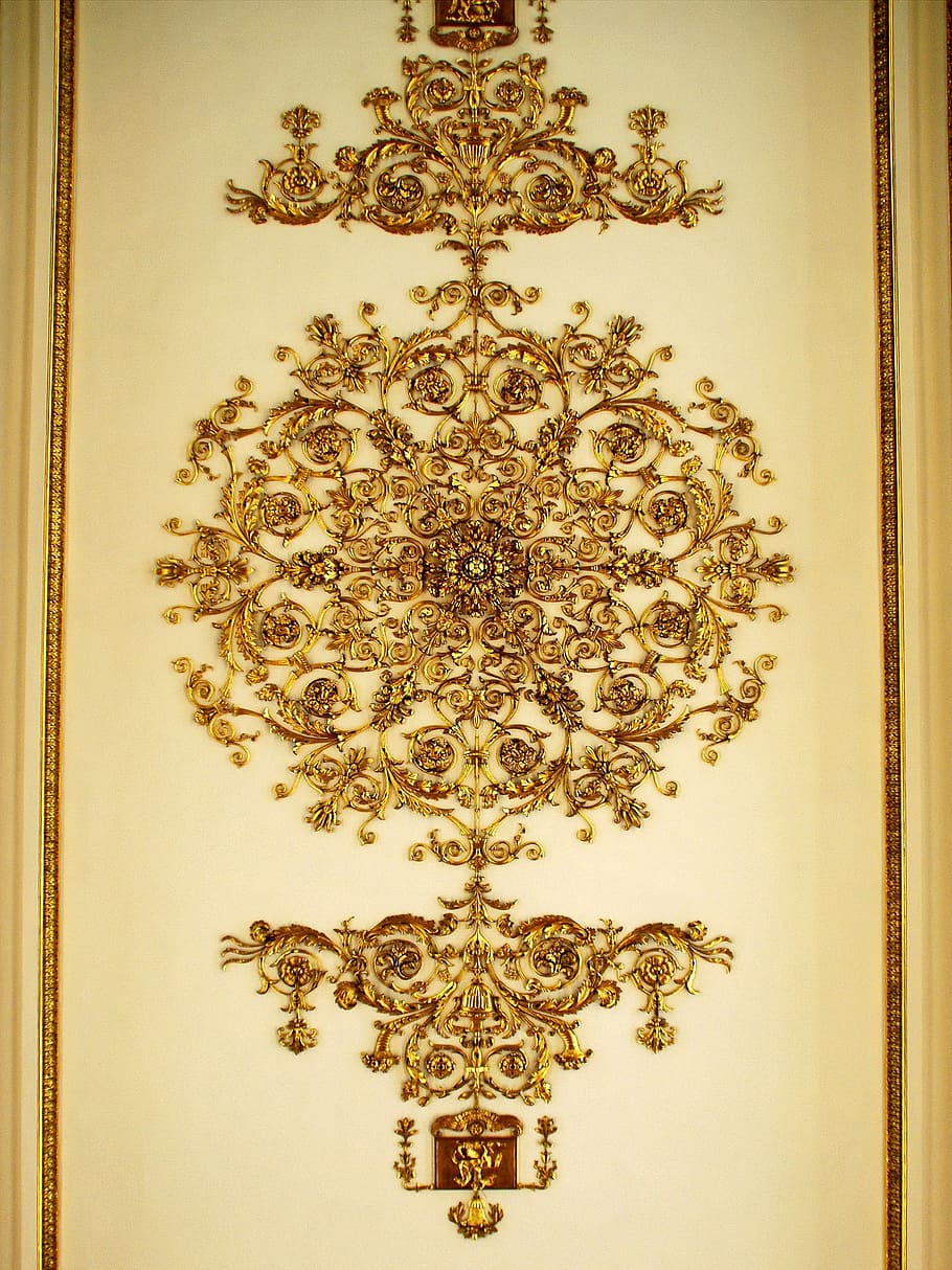 Russia, St-Petersburg, Hermitage, Museum, door, decoration